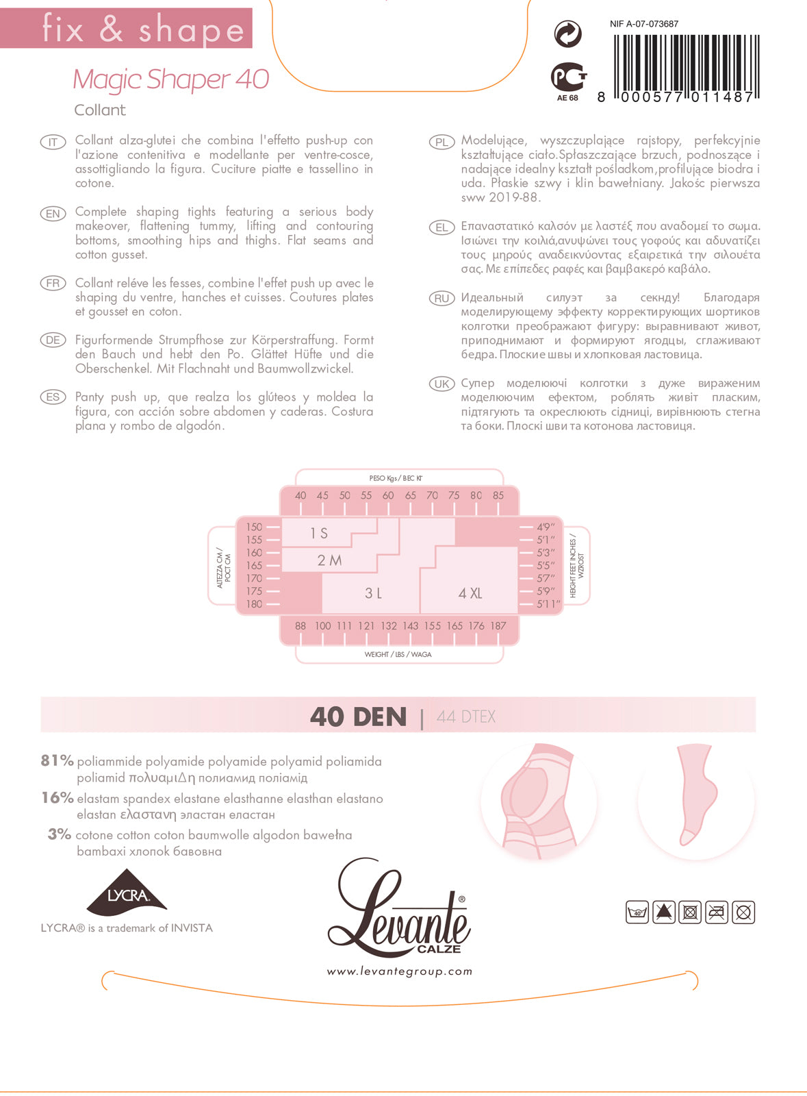 Magic Shaper 40 DEN sokkabuxur